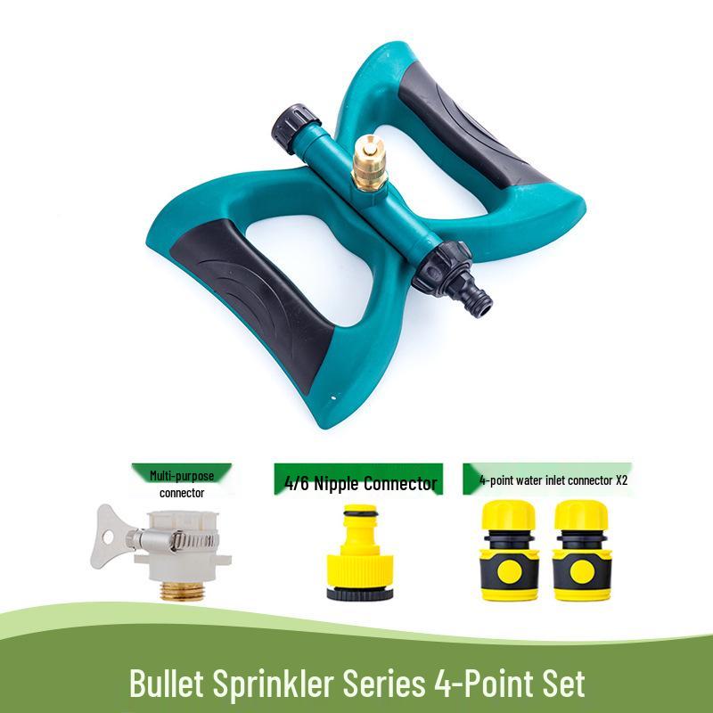 360° Rotating Garden Sprinkler for Lawn, Flower Watering, and Roof Cooling