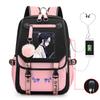 Animation Schoolbag Ghost Destroyer Blade Trend USB Large Capacity Student Ridge Backpack
