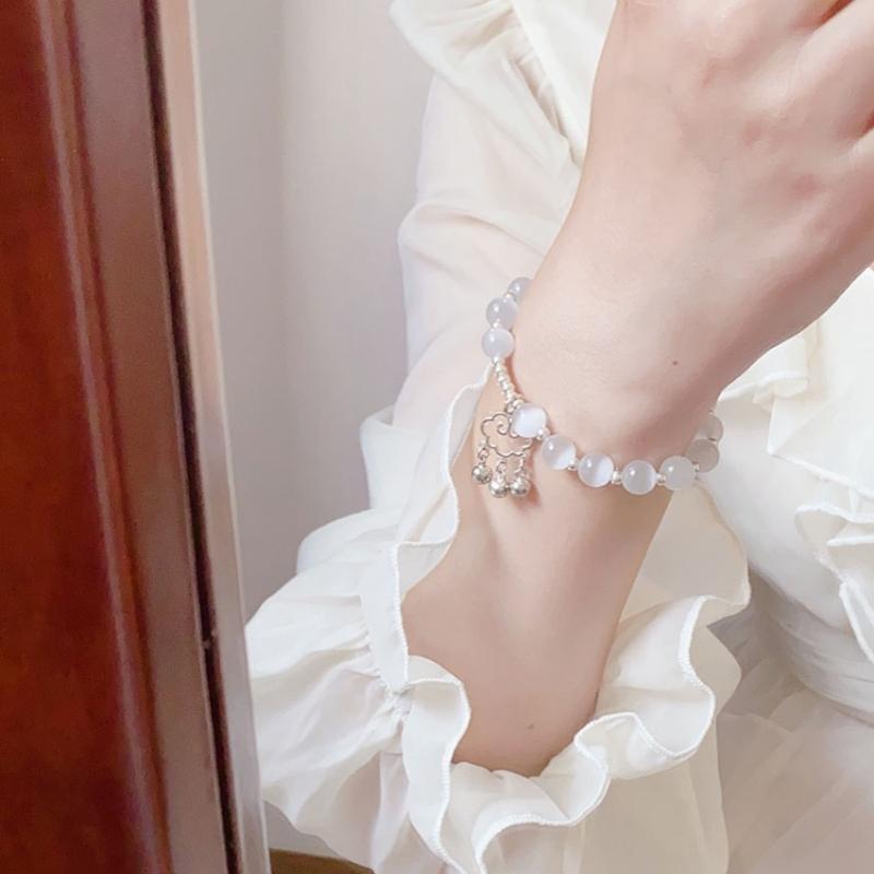 Xiangyun Moonlight Bracelet: Trendy Beaded Design for Women, Cool and Sweet, Perfect for Students and Besties.