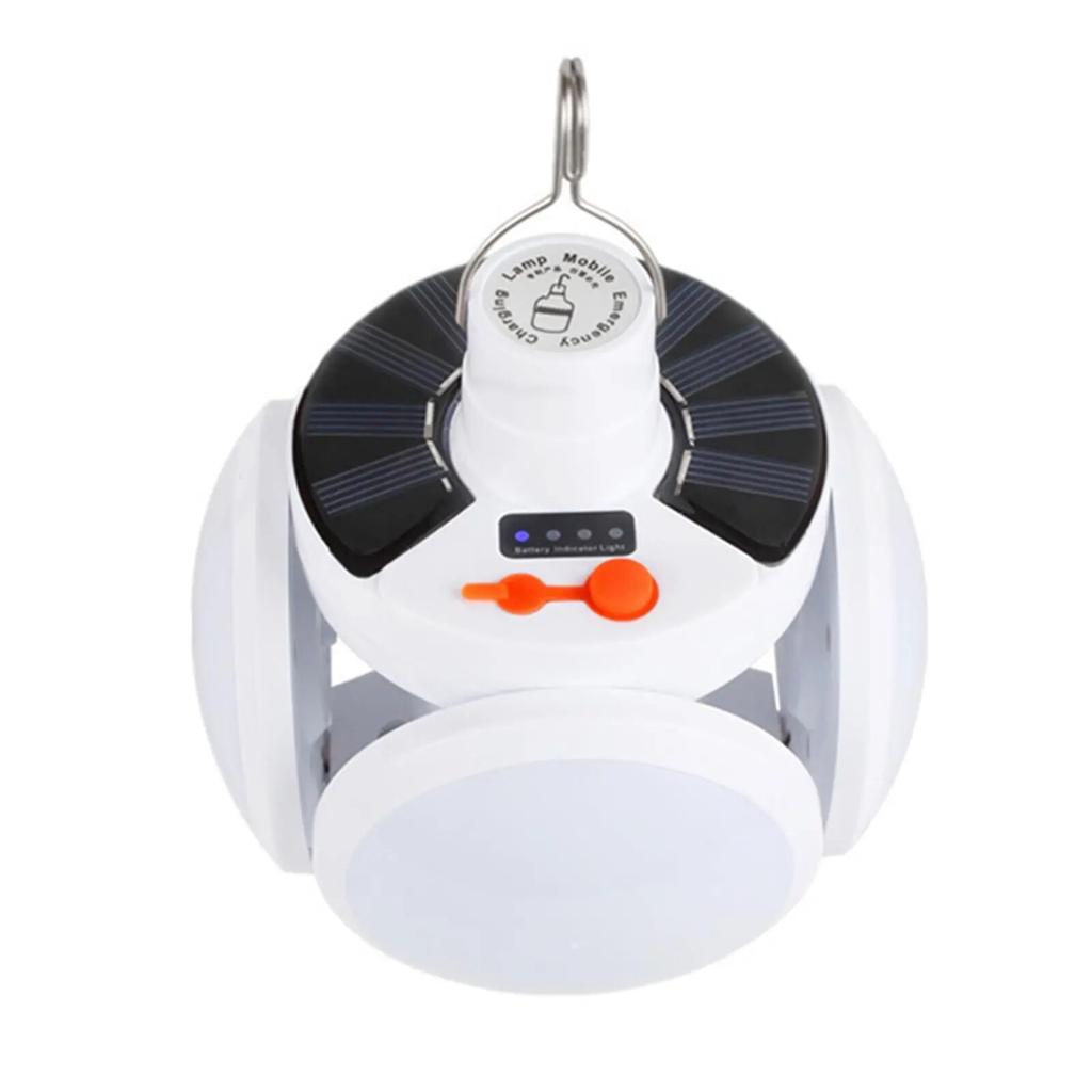 Portable LED Bulb Folding Solar Outdoor Light Waterproof Light Emergency Light Solar Rechargeable Camping Light