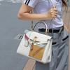 Nuova borsa da mendicante tascabile a colori abbinati, primo strato di pelle bovina, pelle swift 2528, borsa da donna alla moda