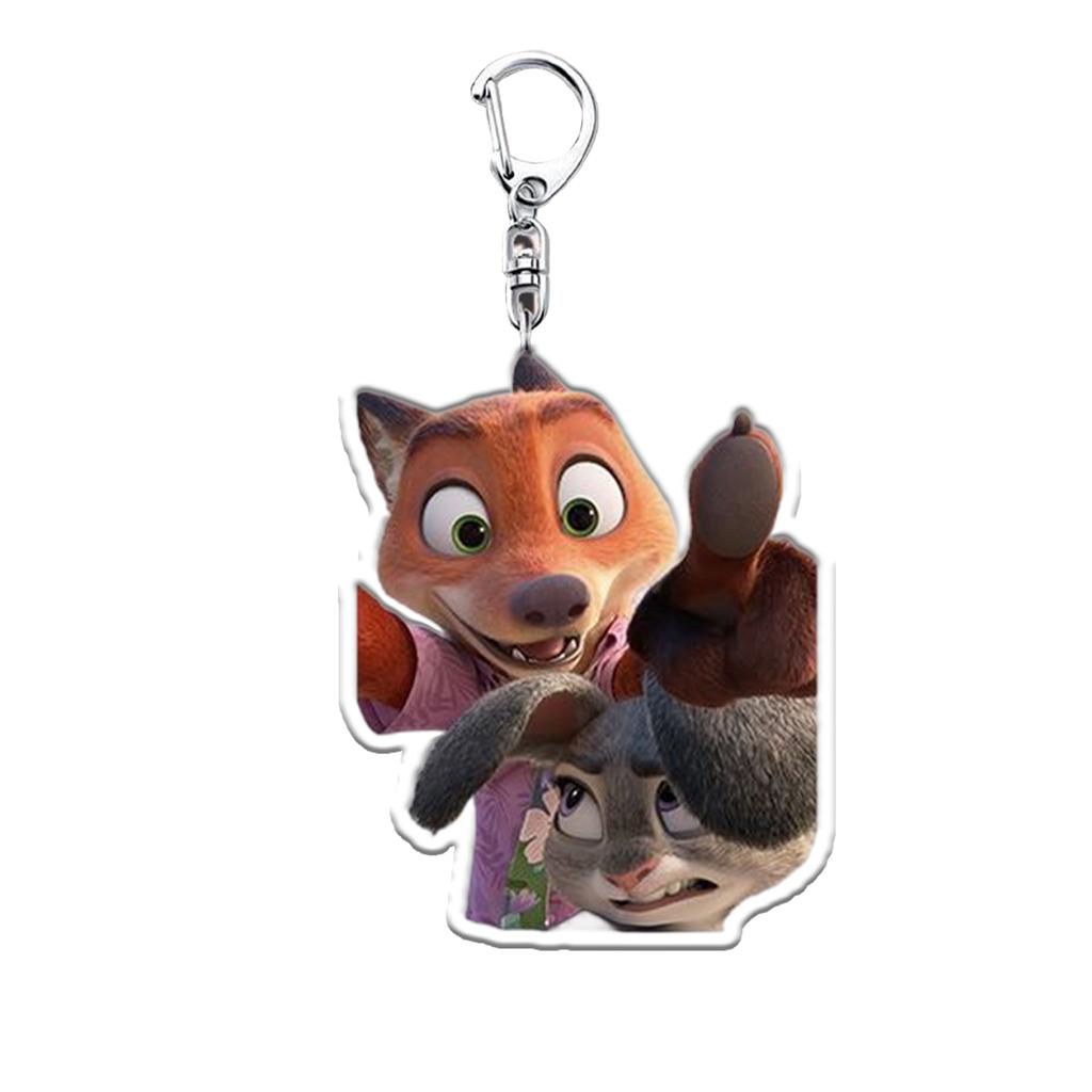 Set Of 1 Anime Acrylic Keychain Double Side Pendant Keyring