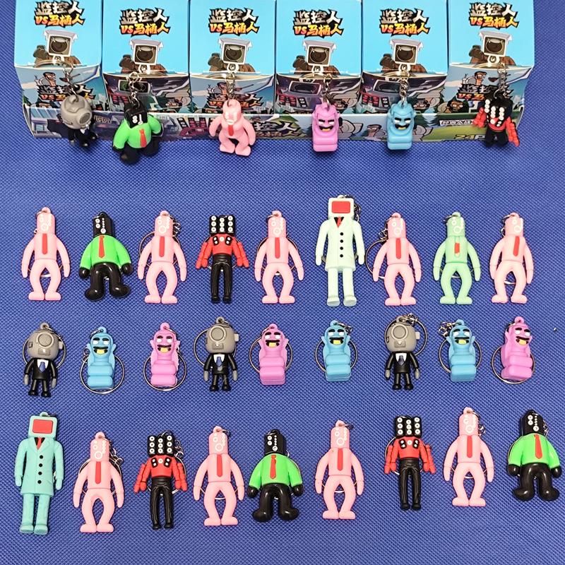 Skibidi Toilet Figurines Blind Box SetAction Figures Toys Game Character Card Model Kawaii Anime Collection Dolls Kids Gifts