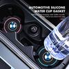 For BMW 1 W E82 2Pcs Car Coaster Silicone Mat Water Cup Holder Anti-Slip Pad For BMW X3 X5 M5 M3 E46 E90 E60 F10 E39 F30 E36 G30 E87 E70