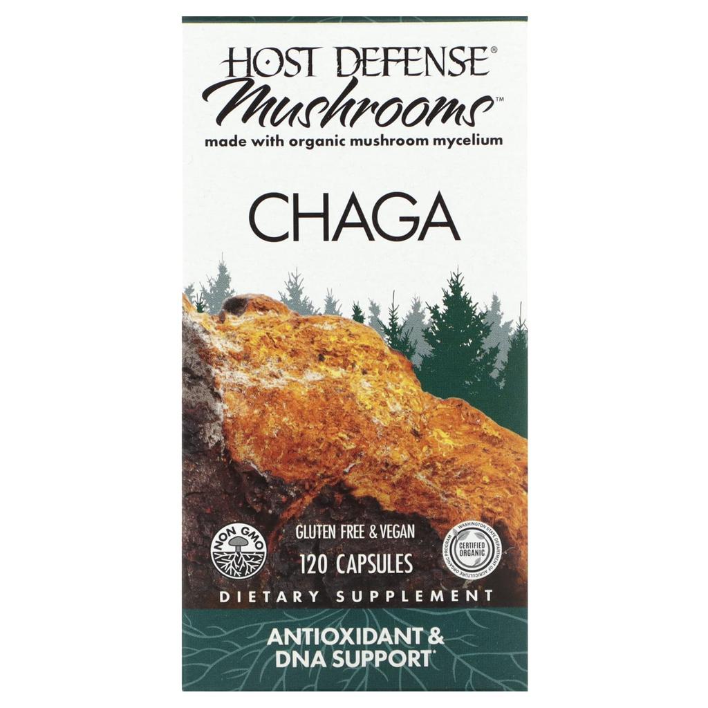 Mushroom, Chaga Mushroom, 120 Capsules (0.5G per capsule)