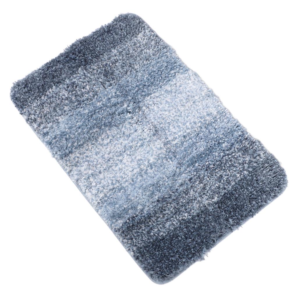 Bathroom Rugs Gradient Color Anti Slip Absorbent Polyester Fiber Bath Floor Mat for Home Entrance