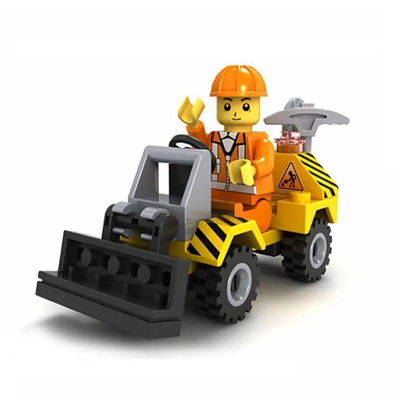 City Patrol Police Motorcycle Car Pursuit Prisoners Model Building Blocks Enlighten Action Figure Toys For Children