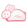 WUHE Children's Pink Rabbit Melamine Tableware Set