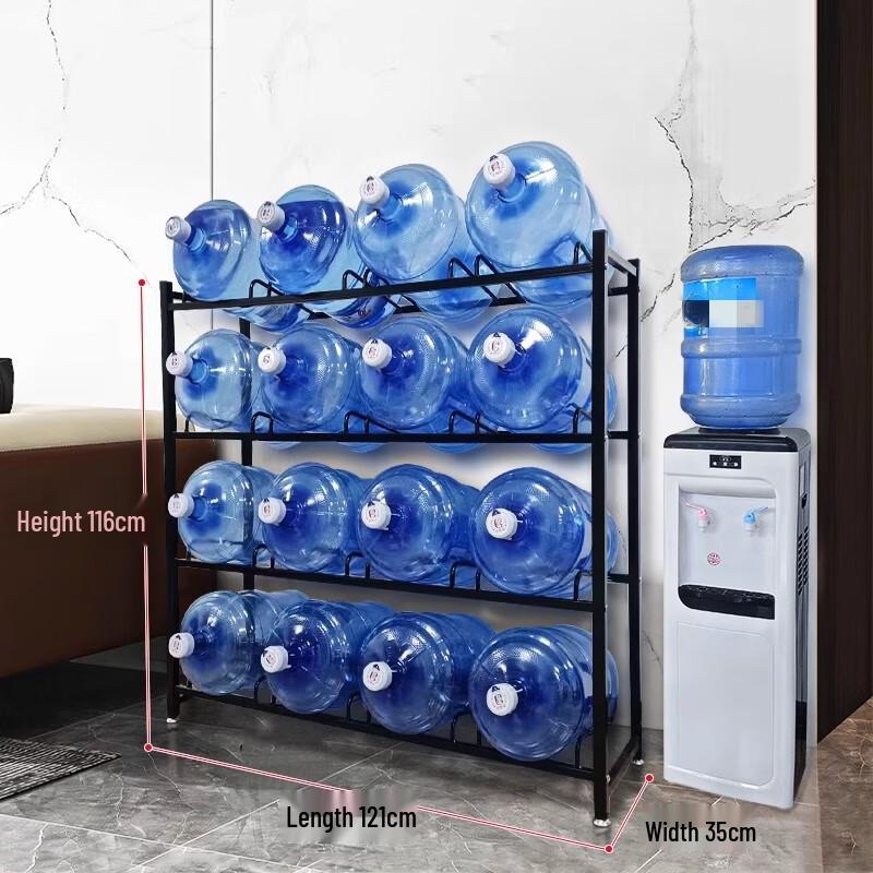 

16-Bottle Carbon Steel Water Bottle Storage Rack
