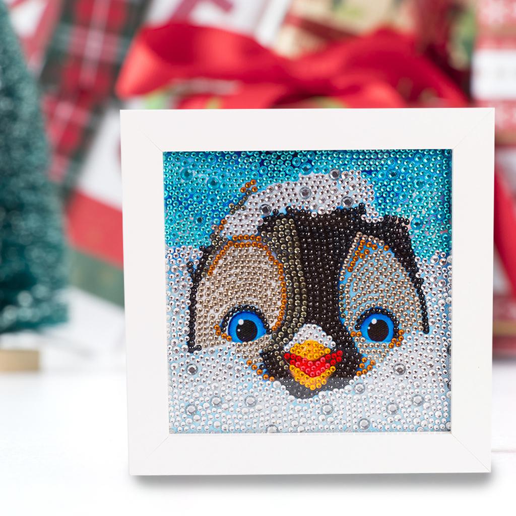 Kids Full Drill 5D Diamond Painting Kit, Cartoon Animal Handmade Diy Diamond Paste Decor Art