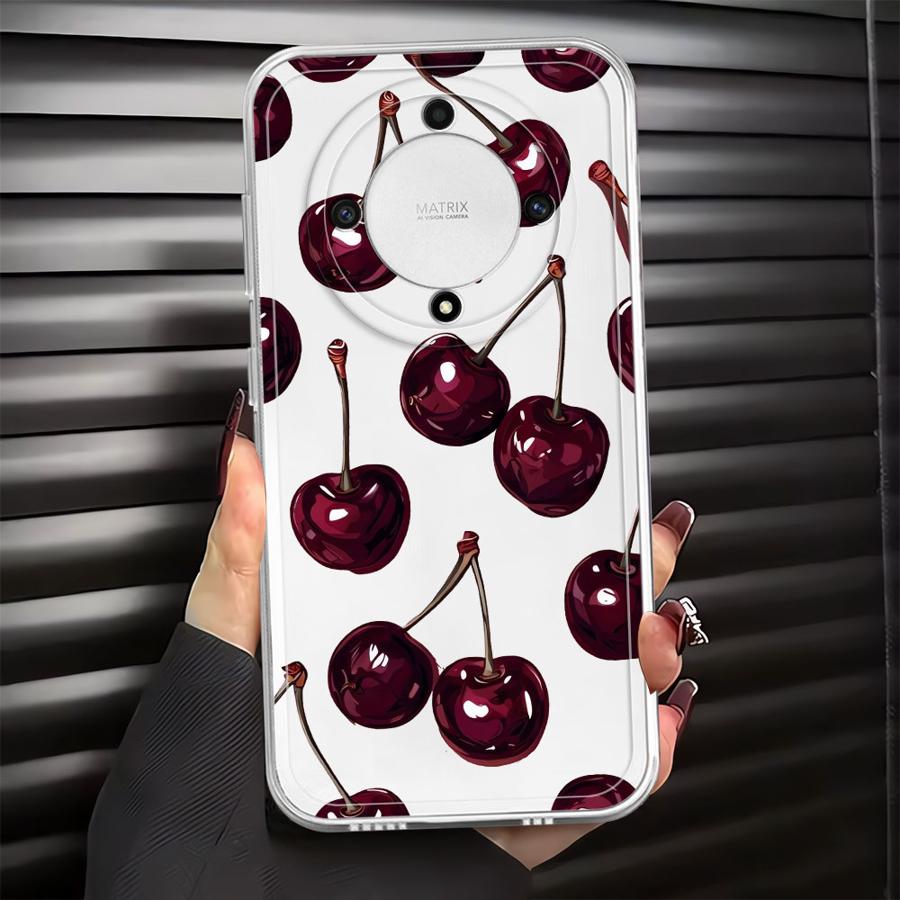 Case for Honor X9a X9b X8a X7b X8 90 Lite X8b Soft Phone Cover Fruit Cherry