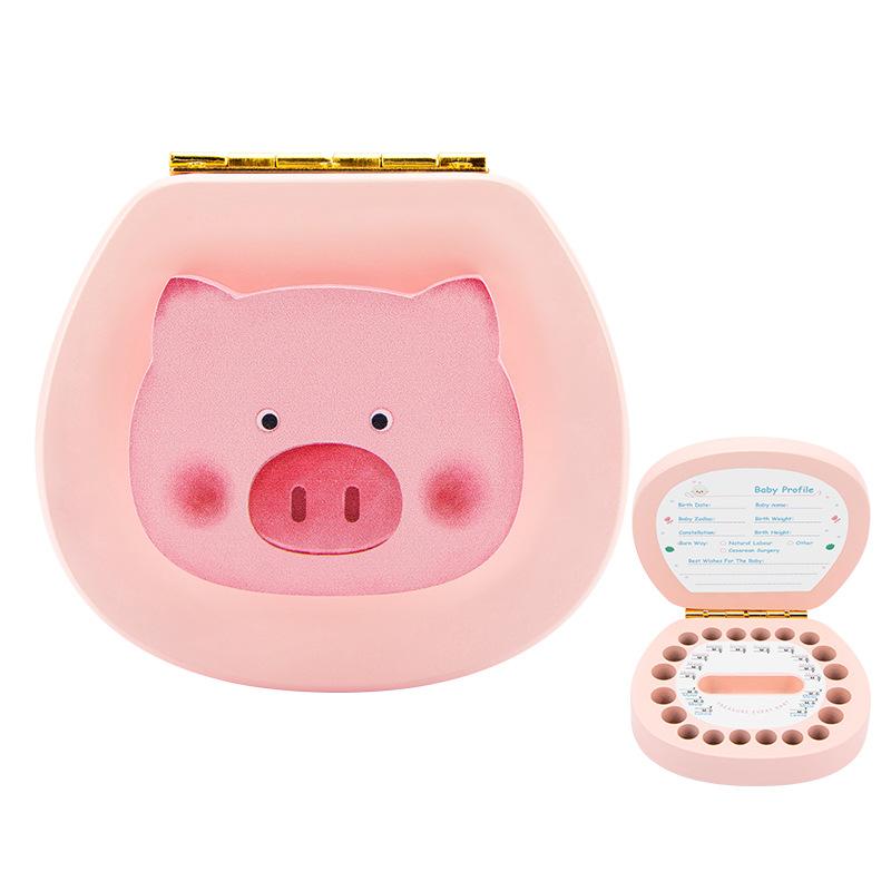 Baby Baby Teeth Storage Box Baby Fetal Hair Collection Box Children's Tooth Change Storage Commemorative Box Wooden