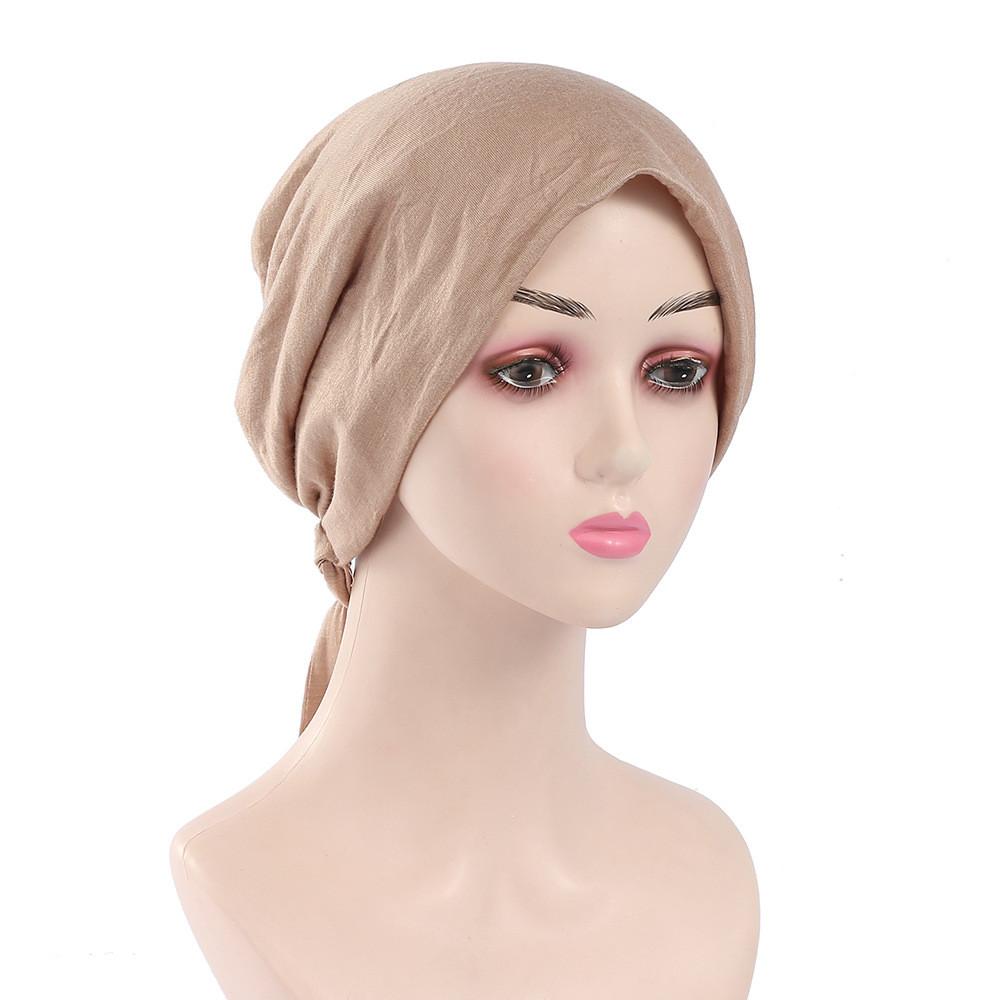 Cotton Linen Scarf Accessory With Double Layer Satin Fabric For Spring And Autumn Styling коричневый