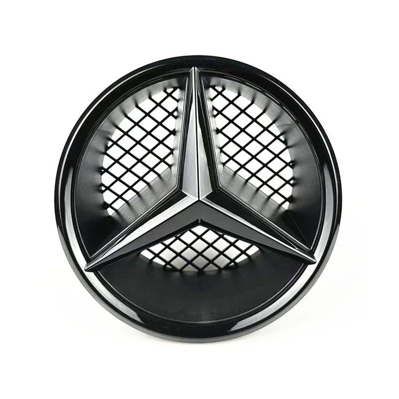 Emblemat Gwiazda 3D na Grill Samochodu Logo na Grill Przedni Do Mercedes Benz W204 W205 W213 X253 A B C E S CLA GLB GLC GLE GLS Akcesoria1