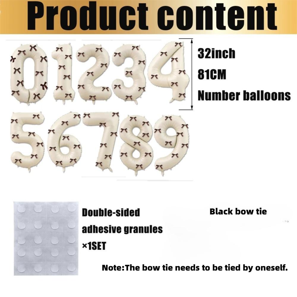 Aluminum Foil 0-9 Years Old Balloons 32inch Wedding Decorations Number Balloons  Birthday Party