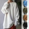 Damen Pullover Rundhals Locker sitzender Damenpullover