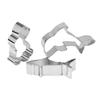 17-Piece Stainless Steel Cookie Cutters: Easter & Ocean Cartoon Series
