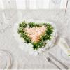 Heart Shaped Artificial Flower Decorations Photo Props for Wedding Centerpieces Road Leading Flower Rack Decorations