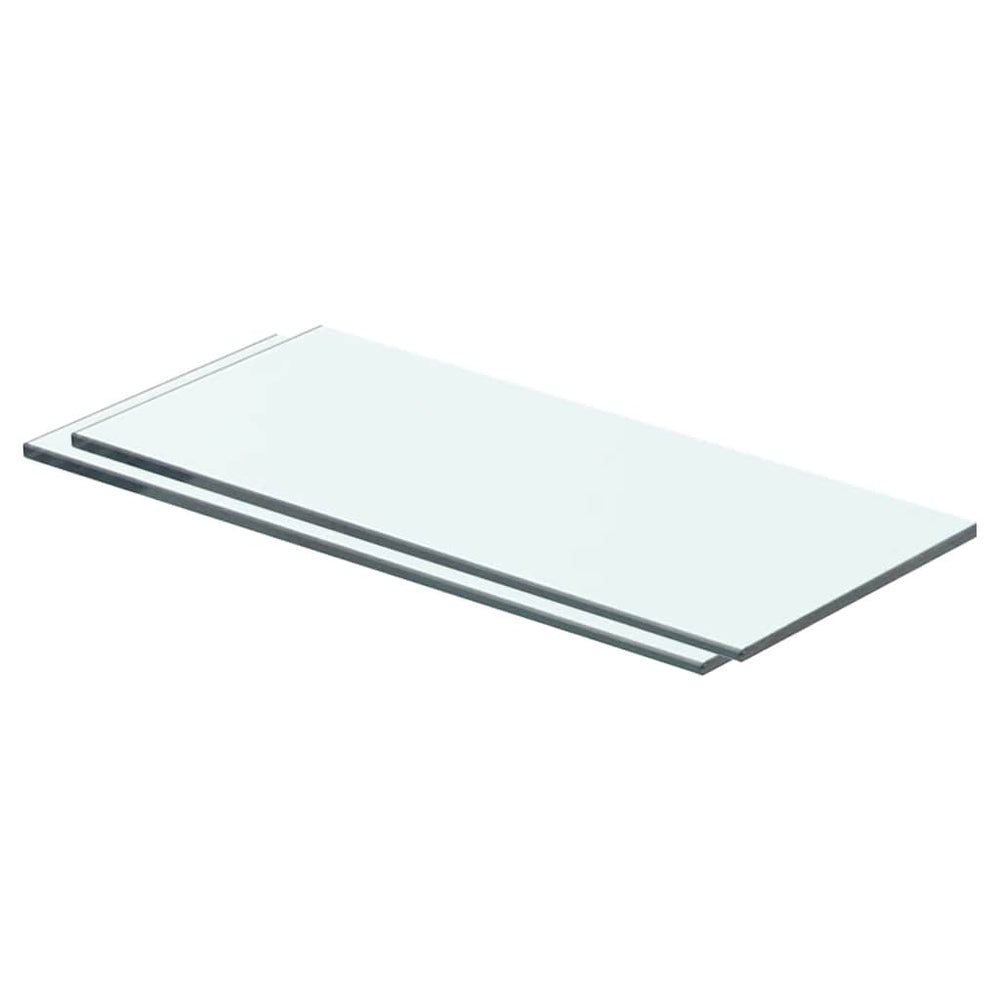 Panneaux d'étagère 2 pcs Verre  40 x 12 cm