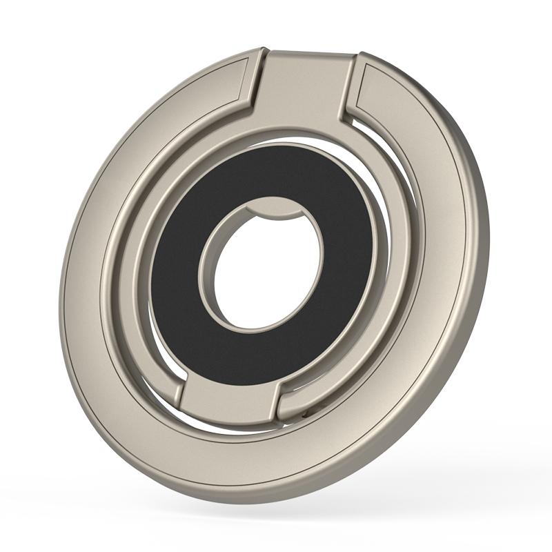 Tri-Fold Magnetic Kickstand Adjustable Angle Phone Metal Ring Holder