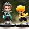 Q Version Demon Slayer Handicrafts 6-piece Mini Figurines Set 11cm For Display