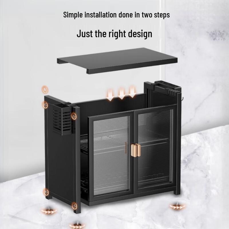 Multifunktionales doppellagiges Geschirrtrockengestell