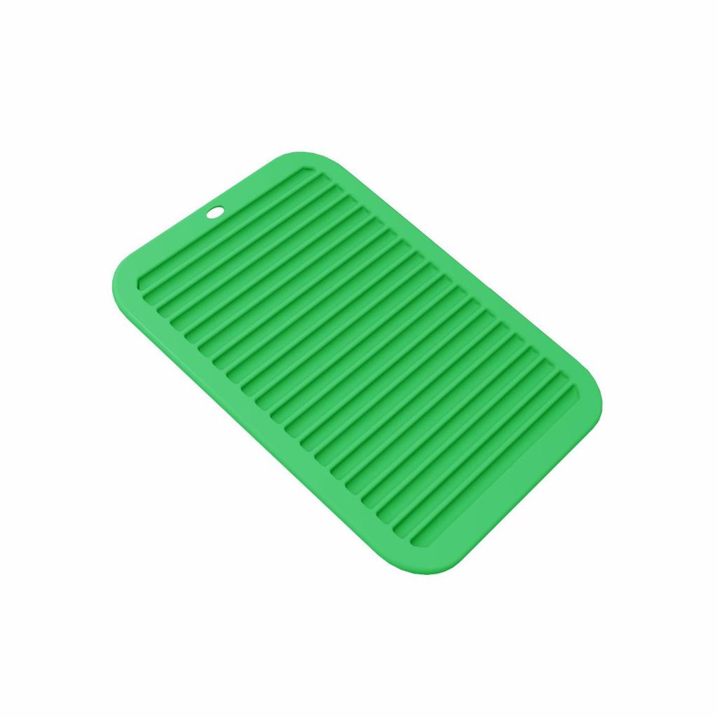 Silicone Wavy Insulated Pot Holder & Coaster - Anti-scald Square Placemat for Kitchen & Dining Table