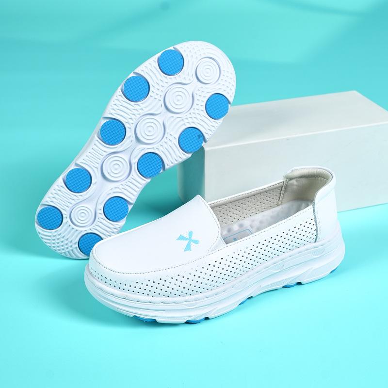 

Туфли медсестры для женщин дышащие мягкие на толстой подошве 41 синий