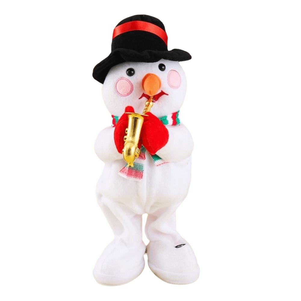 Snowman Elk 35cm Size Electric Dancing Christmas Tree Swinging Glowing Christmas Singing Funny Gifts