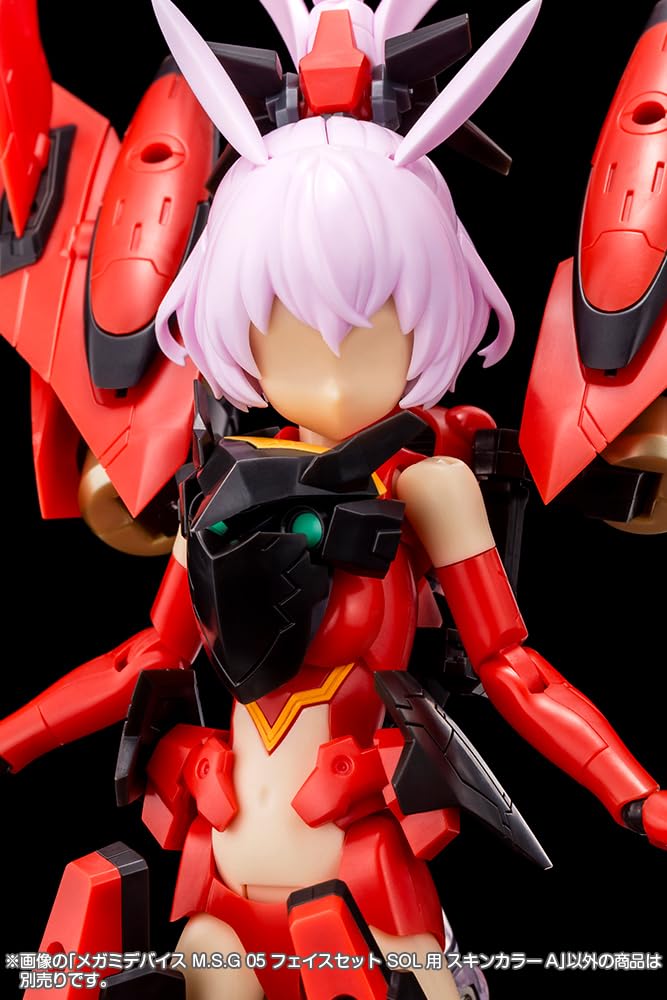 Kotobukiya Megami Device 05 Face Set for Skin Color Approximately 19mm Scale Plastic Model M.S.G SOL, A, Tall, 1/1