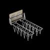 Wall Mounted Sock Hanger Stainless Steel Folding Drying Rack for Towel Underwear