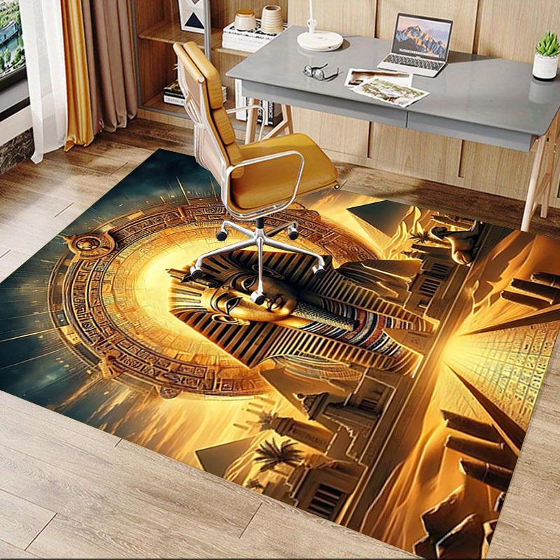 1PC Egyptian Sphinx Anti-slip carpet, suitable for Office, bedroomand playrooms. It can also be used as a sofa footrest cover-R63