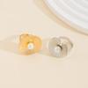 Flower Ring Vintage Accessories Metal Glossy Irregular Design Live Women's Ring