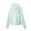Li Ning Fitness Series Hooded Solid Color Long Sleeve Sweatshirt Women Tops Feather-Green AWDU148-2
