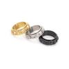 Rotating Skull Head Titanium Steel Bold Men's Ring