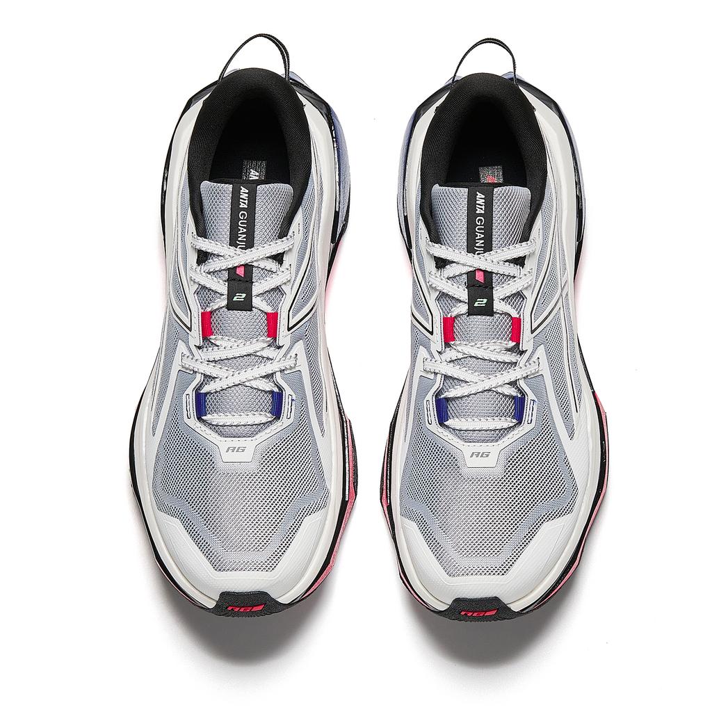 Anta Hunter 2 Champion Sports Non-Slip Wear-Resistant Breathable Lightweight Low-Top Casual Running Shoes Men sneaker White Gray 112515502A-1