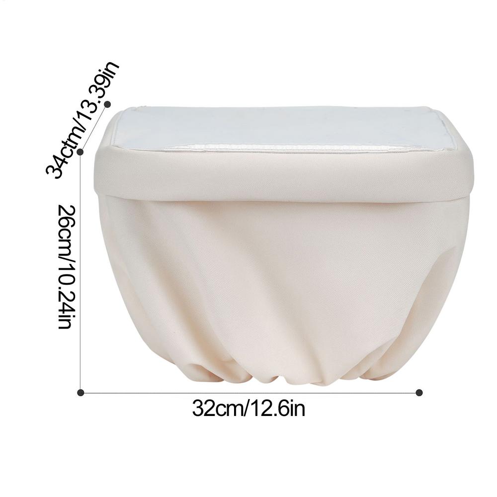

Bike Basket Cover Dust Cover For Bike Basket Waterproof Biking Rear Rack Sun Shade For Travel Rainproof Biker Accessories бежевий