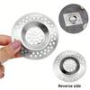 2PCS Stainless Steel Bathtub Sink Drain Strainer Hair Catcher Anti Clogging Bathroom Kitchen Shower Drain Cove Sink Accessories