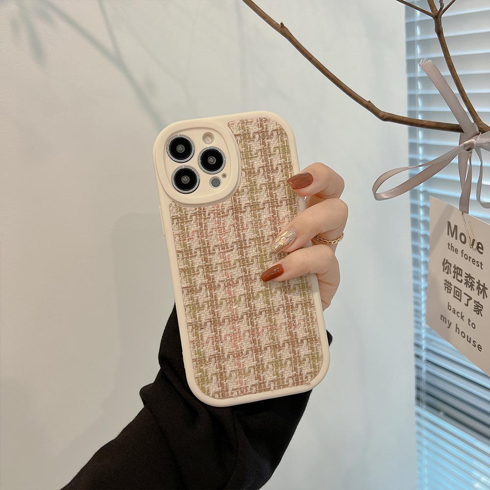 Retro 17promax for Apple 16 Phone Case for IPhone14 Plaid 13pro Cover 8For1112 Flannel