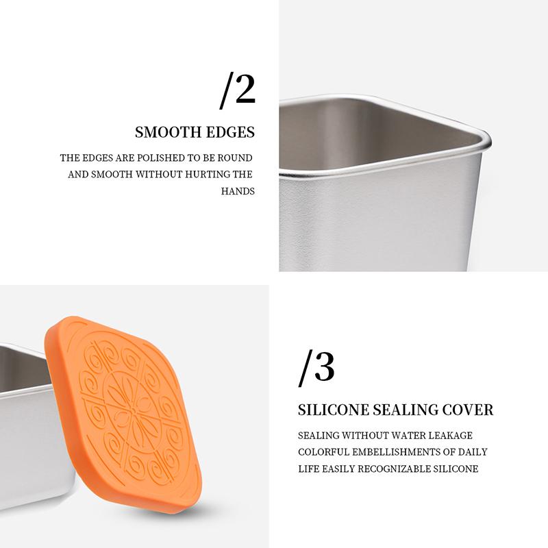 

1 шт. 60 мл контейнер для заправки салата портативные контейнеры из нержавеющей стали для небольших приправ с силиконовыми крышками многоразовые герметичные