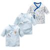 Litchii Guusii Newborn Baby Combi Short Cotton Baby Long Sleeve Underwear Cute Blue Underwear, 6-Piece Set, Undershirts, Undershirts, 100% Clothes,