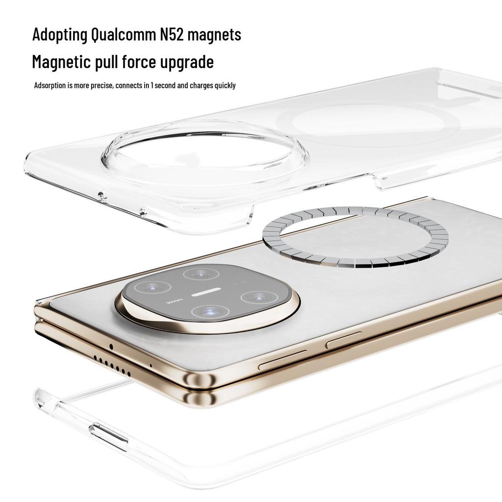 Transparent Magnetic Huawei Mate X6 & Samsung Z Fold7 Foldable Screen Protective Case