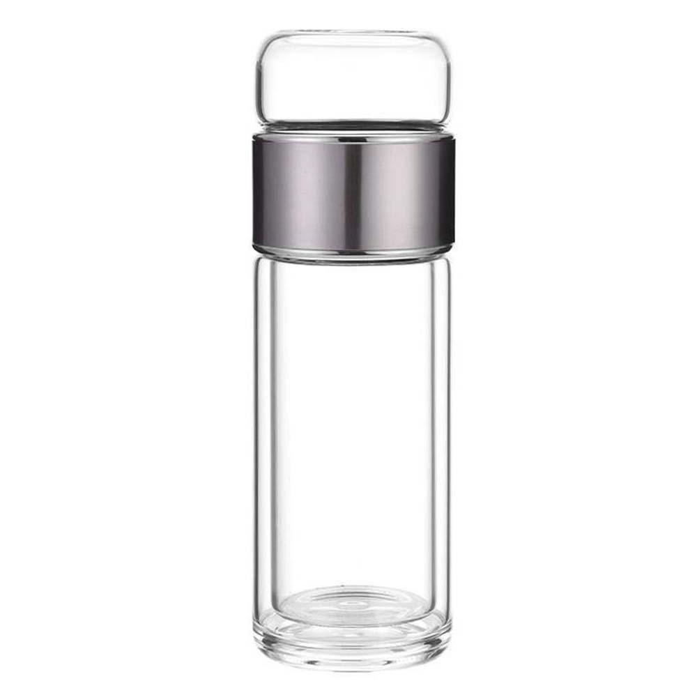 

304 Stainless Steel Tea Water Separation Bottle Round Mouth Handhold Portable Bottle School