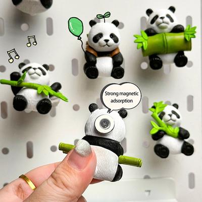 Magneti da Frigo Panda Carini Cartone Animato Adesivo per Frigorifero Fibbia Magnetica Creativa per Parete Fotografica Accessori da Cucina Ornamenti per la Casa