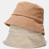 Japanese Retro Outdoor Soft Solid Color Unisex Women Hat Autumn Winter Corduroy Bucket Hat Sun Hats