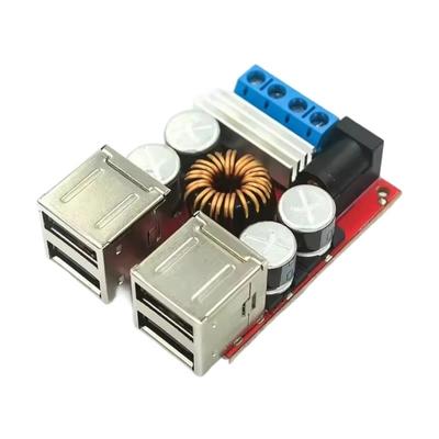 High Current 8A Output Power Transformation Device 4USB Outlet 8V 35V Input To 5V Supply Power Steps Down Module