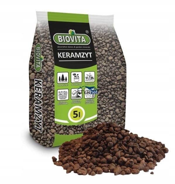 Gardening expanded clay 48 mm potted 5L pure fine
