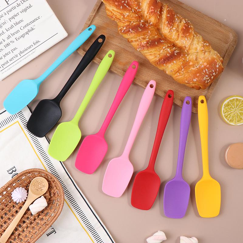 1Pc Silicone Cream Baking Scraper Thicken Cake Spatula Mixing Batter Scraper Non Stick Butter Mixer Kitchen Cooking Tool