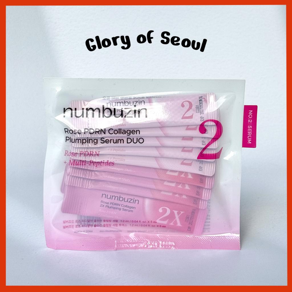 

[NEW] NUMBUZIN No. 2 Rose PDRN Collagen Plumping Serum Duo, 10ml (Mild 1ml*5ea+Intensive 1ml*5ea)