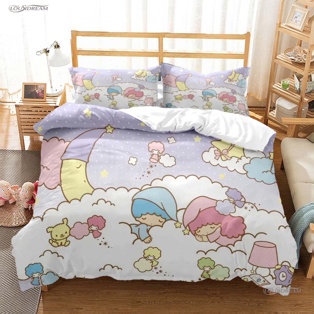Cute Cartoon M-MAMEGOMA All Season Duvet Cover Kawaii Bedding Set Soft Quilt Cover and Pillowcases Teen Single/Double/Queen/King